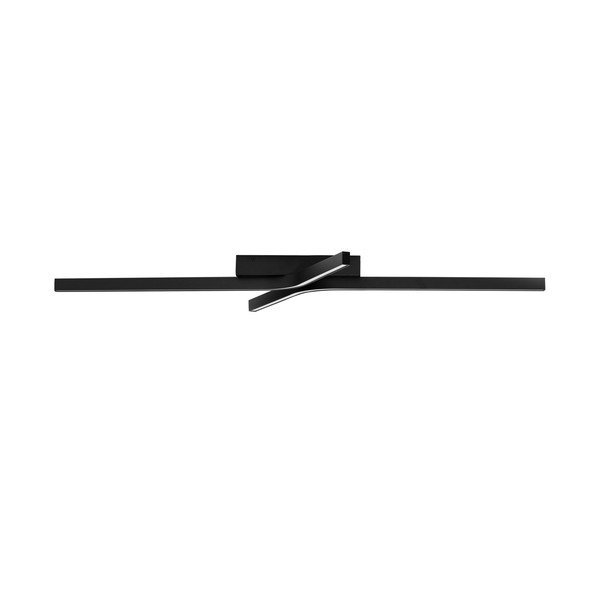 Aluminiowa lampa sufitowa LED ze ściemniaczem w kolorze matowej czerni 50x100 cm Akro – Nova Luce