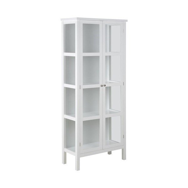 Biała 2-drzwiowa witryna Actona Eton, wys. 180 cm-image-1