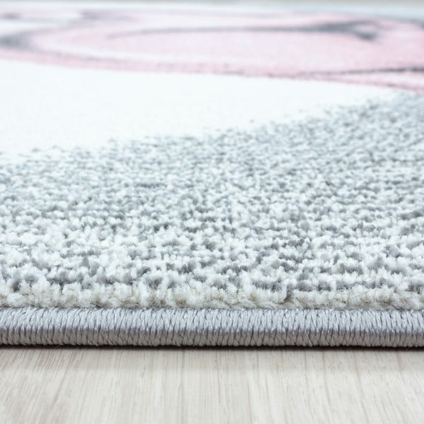 Jasnoszaro-różowy dywan dziecięcy ø 160 cm Bambi – Ayyildiz Carpets-image-3