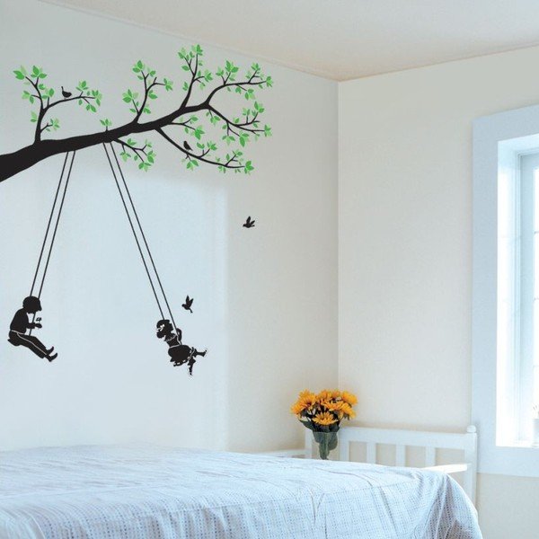 Naklejka Children Swinging in a Tree-image-1