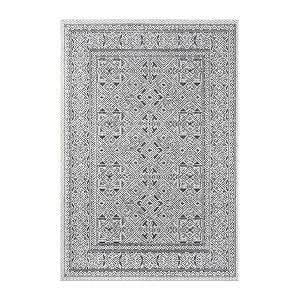 Czarno-beżowy dywan zewnętrzny NORTHRUGS Cuadrado, 70x140 cm