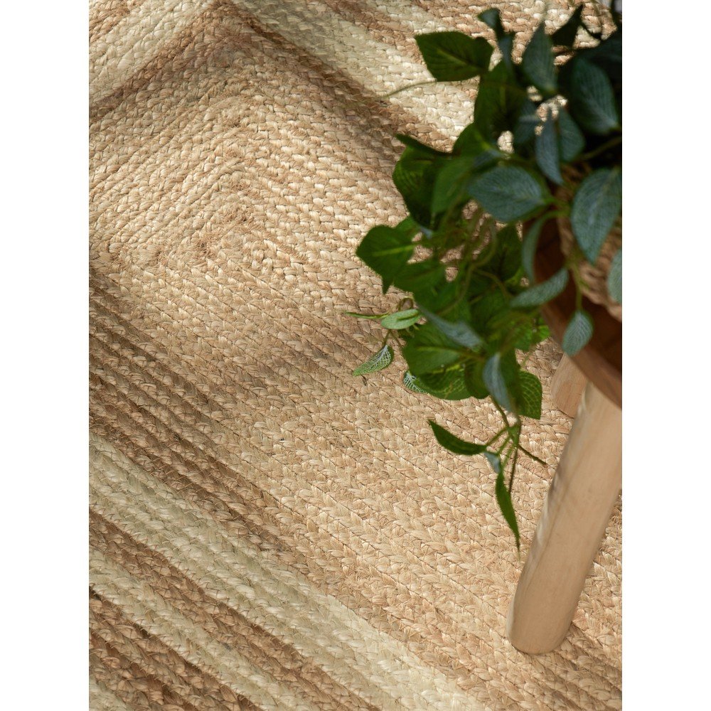 Kremowo-naturalny ręcznie tkany dwustronny chodnik z juty 70x200 cm Jutta – Hanse Home (zdjęcie 5)