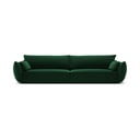 Ciemnozielona aksamitna sofa 248 cm Vanda – Mazzini Sofas