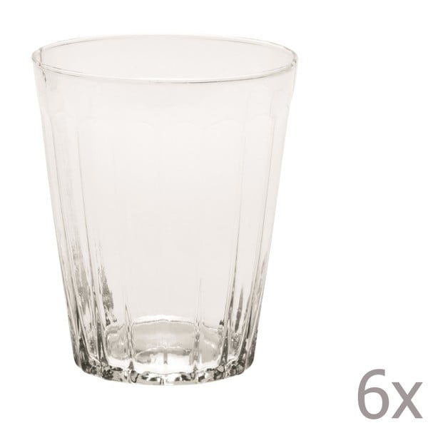 Zestaw 6 szklanek na wodę Lucca Transparent, 450 ml