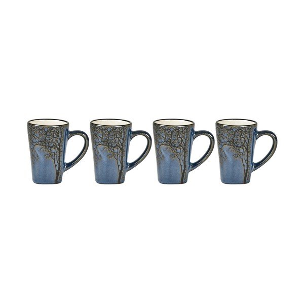 Niebieskie kamionkowe kubki na espresso zestaw 4 szt. 100 ml Hela – Villa Collection