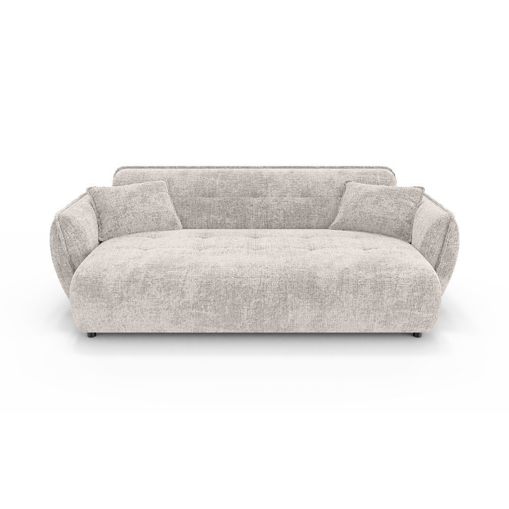 Beżowa sofa z tkaniny szenilowej 250 cm Nelia Big – Ropez