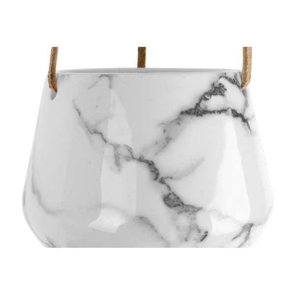 Ceramiczna doniczka wisząca w dekorze marmuru PT LIVING Skittle-image-3