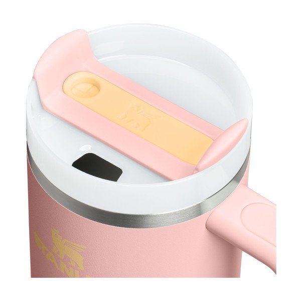Brzoskwiniowy termos ze stali nierdzewnej ze słomką 1,18 l Quencher H2.O FlowState™ Tumbler Peach Rose – Stanley-image-3