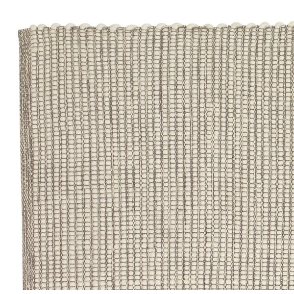 Jasnoszary dwustronny dywan tkany ręcznie z mieszanki wełny 200x300 cm Poppy – Hübsch-image-4