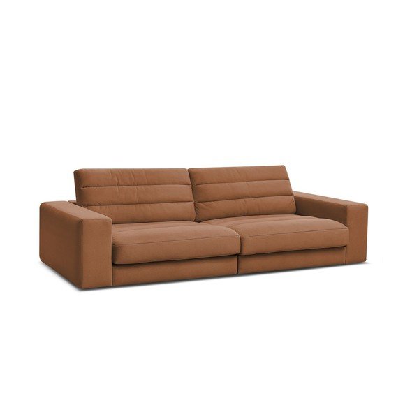 Pomarańczowa aksamitna sofa 276 cm Sierra – Bobochic Paris-image-2