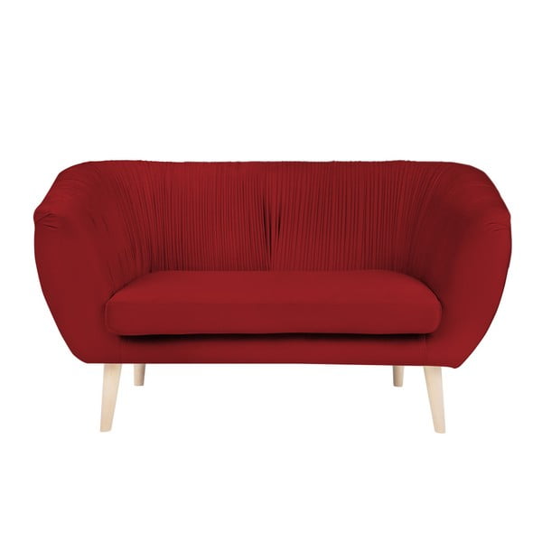 Czerwona sofa 2-osobowa Paolo Bellutti Massimo