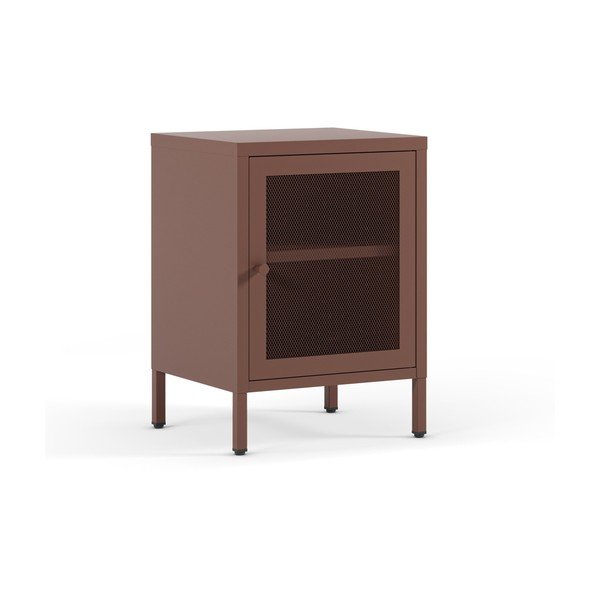Bordowa szafka nocna Fayna – Marckeric