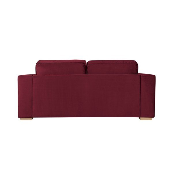Burgondowa sofa 3-osobowa Cosmopolitan design Chicago-image-1