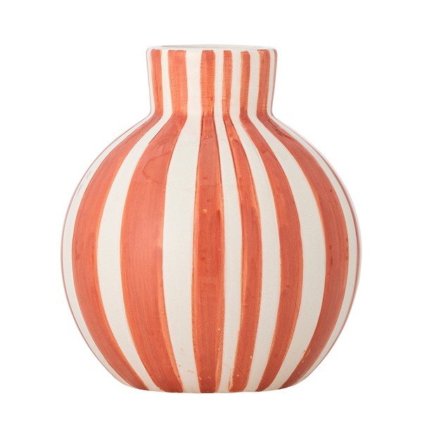 Pomarańczowy ręcznie malowany wazon z dolomitu (wysokość 11 cm) Fian – Bloomingville