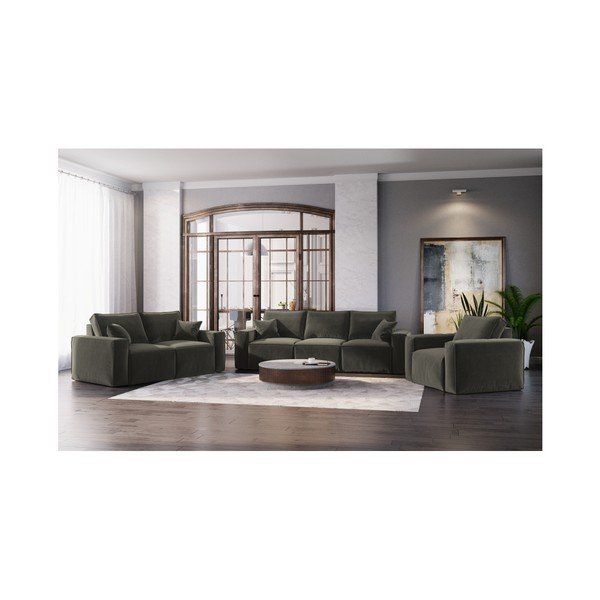 Ciemnoszara sofa Cosmopolitan Design Florida, 245 cm-image-4