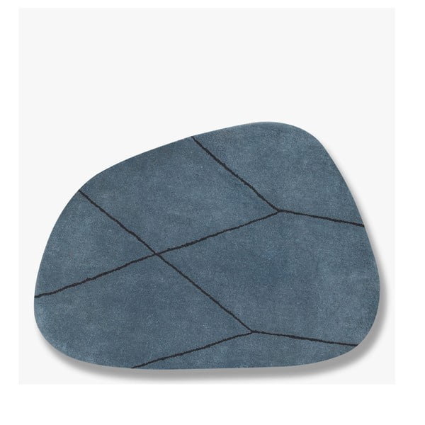 Niebieski wełniany dywan 120x154 cm Shape – Mette Ditmer Denmark