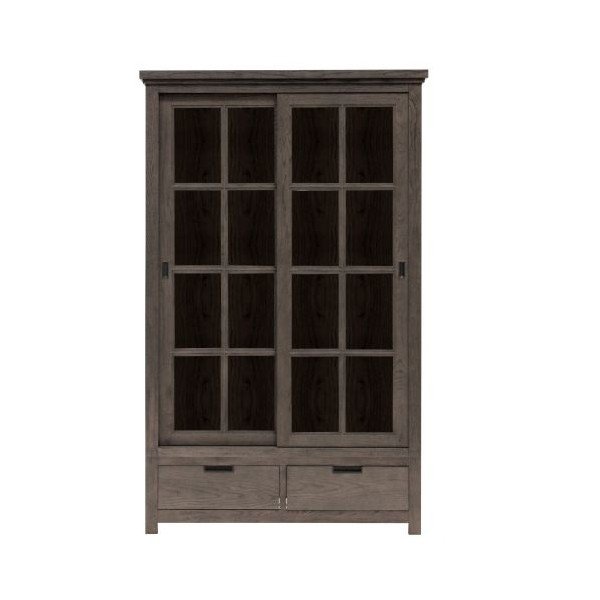 Witryna Cross Smoked, 130x210x43 cm