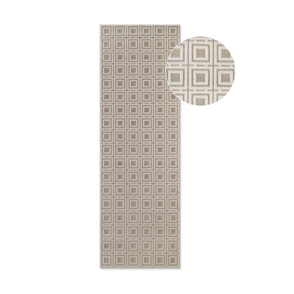 Kremowy chodnik 80x240 cm Perles Howlite – Elle Decoration