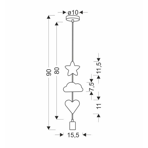 Lampa dziecięca z metalowym kloszem Single – Candellux Lighting-image-2