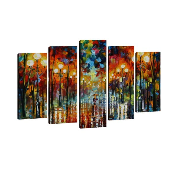 Zestaw 5 obrazów Tablo Center Night Lights