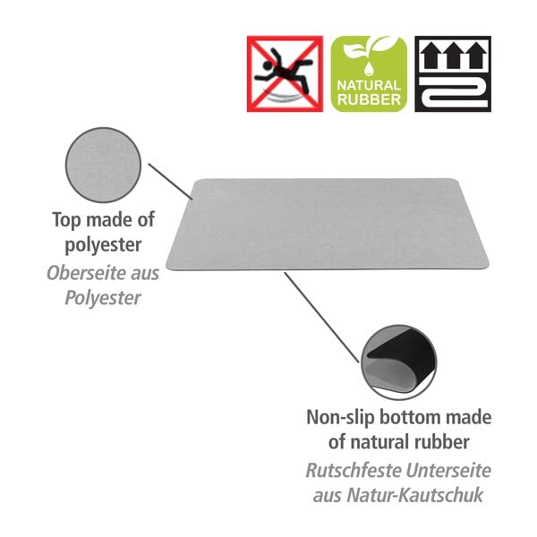 Szary dywanik łazienkowy 50x80 cm – Wenko-image-4