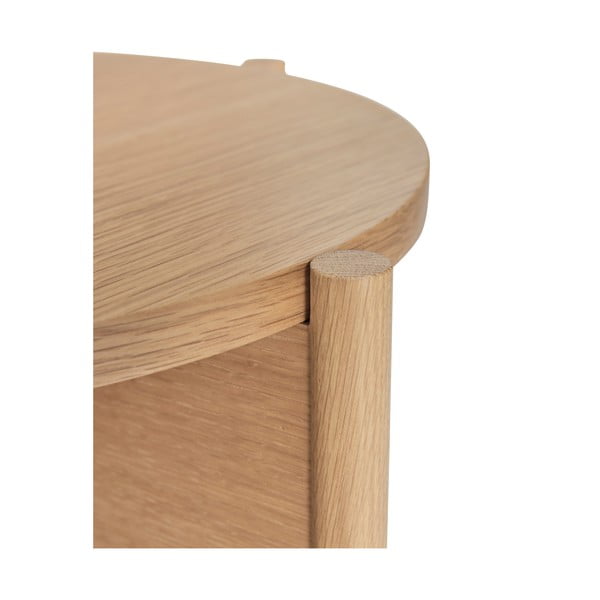 Okrągły stolik w dekorze dębu ø 45 cm Heritage – Hübsch-image-4