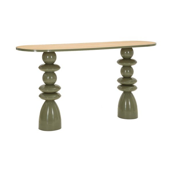 Zielona metalowa konsola 45x150 cm Metal Console – Mauro Ferretti