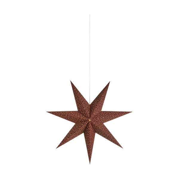 Bordowa dekoracja świetlna wisząca ze świątecznym motywem ø 45 cm Baroque – Markslöjd