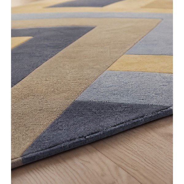 Szaro-żółty dywan Asiatic Carpets Big Zig, 160x230 cm-image-3