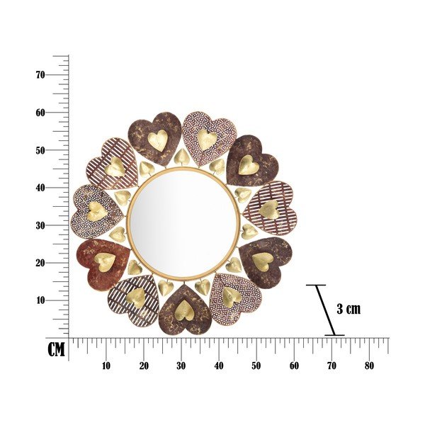 Lustro ścienne Mauro Ferretti Cuori, ø 61 cm-image-2