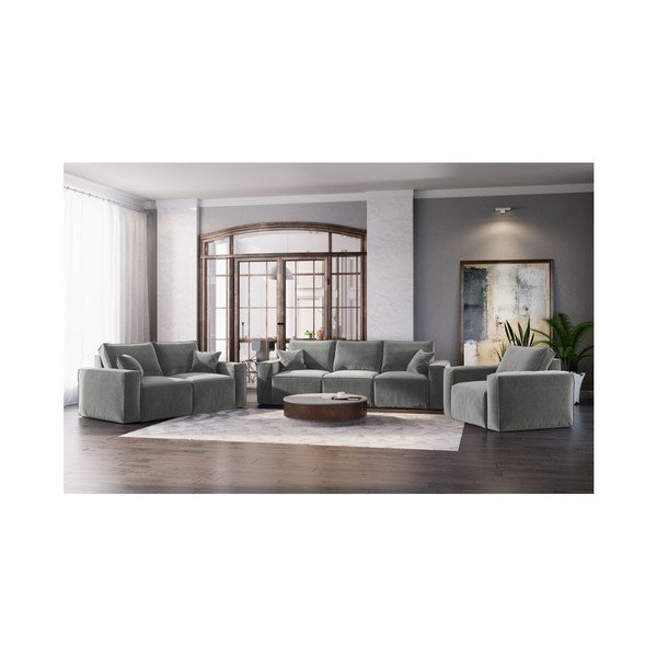 Szary fotel Cosmopolitan Design Florida-image-4