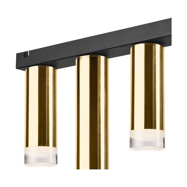 Lampa sufitowa w czarno-złotym kolorze ø 6 cm Diego – LAMKUR-image-3