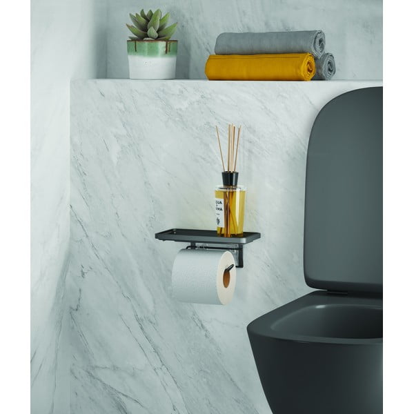 Samoprzylepny uchwyt ze stali nierdzewnej na papier toaletowy Origin Lava – Metaltex-image-1