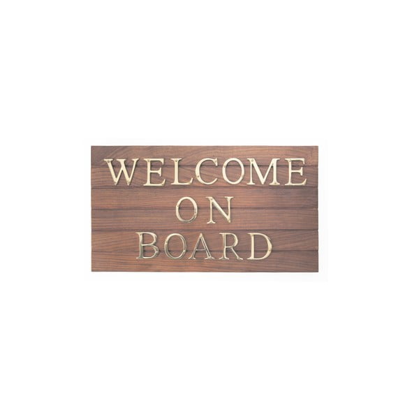 Tabliczka drewniana Welcome On Board