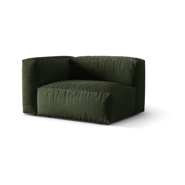 Zielony aksamitny moduł sofy (lewostronny) Martina – Micadoni -image-1