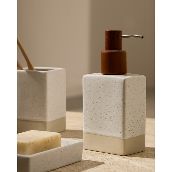 Kremowa ceramiczna mydelniczka Careli – Kave Home-image-3