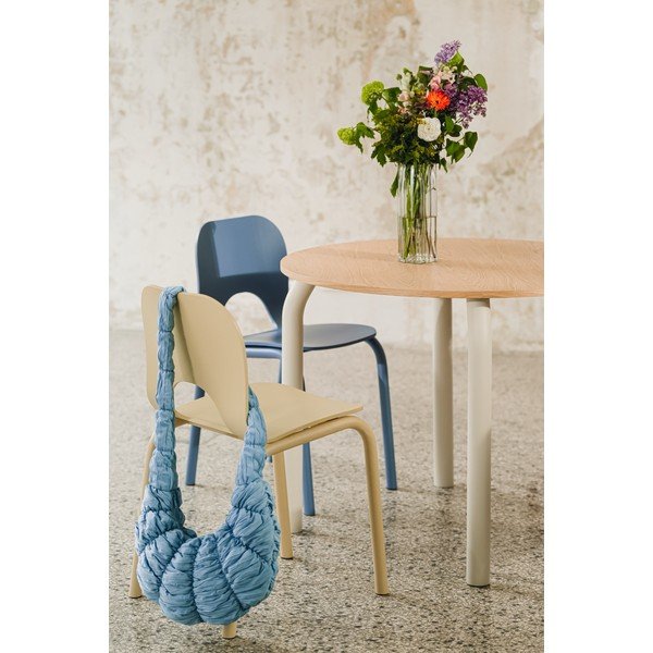 Okrągły stół z blatem w dekorze dębu ø 100 cm Meko – noo.ma-image-2