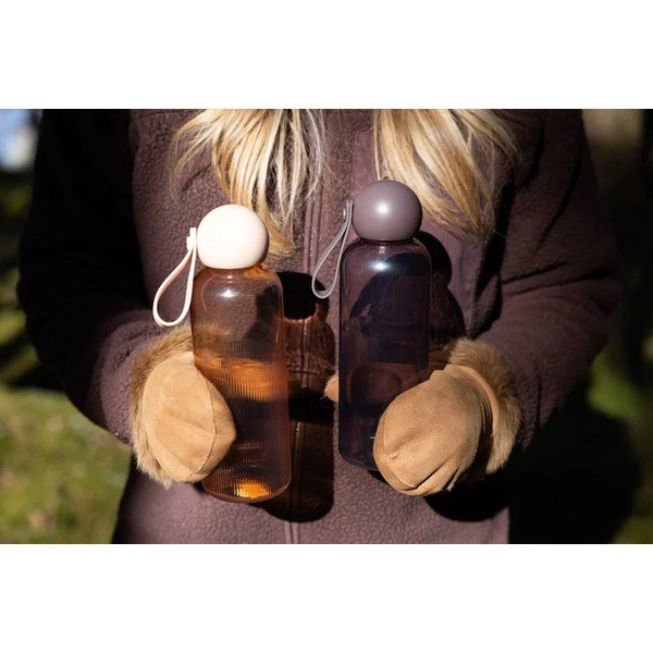 Brązowa podróżna butelka z plastiku z recyklingu 650 ml Tom – Sagaform-image-3