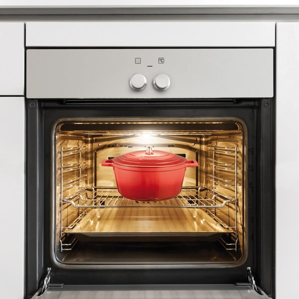 Garnek z nieprzywierającą powłoką i pokrywką odpowiedni na indukcję 4.7 l Bordeaux – Tescoma-image-1