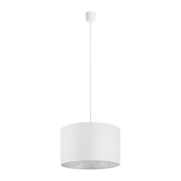 Biało-srebrna lampa wisząca Sotto Luce Mika, Ø 40 cm