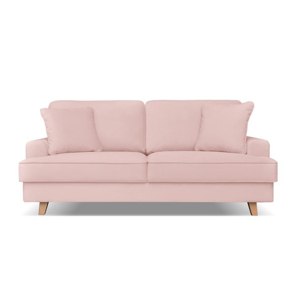 Jasnoróżowa sofa 3-osobowa Cosmopolitan design Madrid