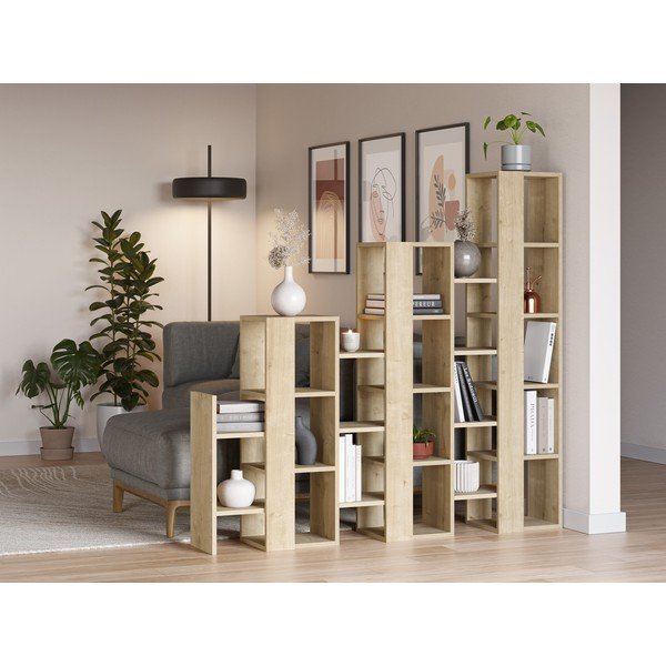 Regał w dekorze dębu 158x151 cm Anissa – Marckeric-image-1