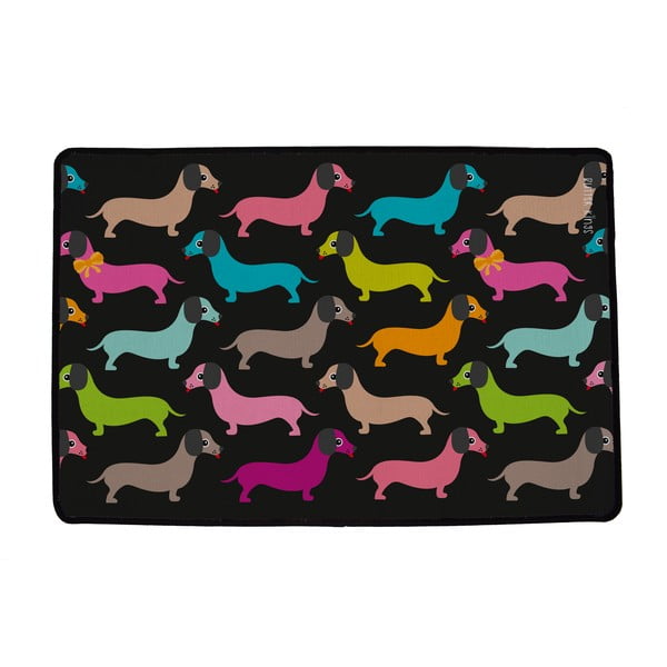 Wycieraczka 45x75 cm Dachshunds in Colours – Butter Kings