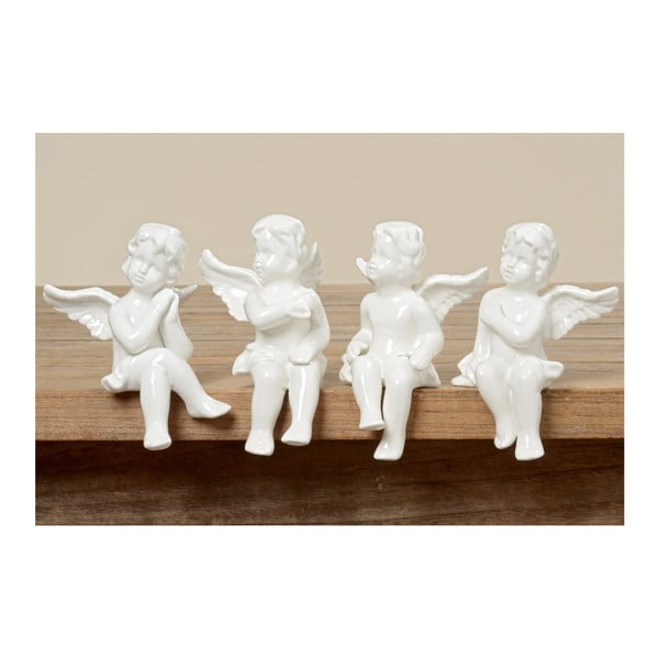 Zestaw 4 dekoracyjnych aniołków Boltze Angel