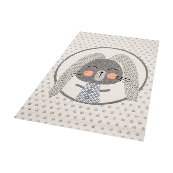 Brązowy dywan dziecięcy z szarymi detalami Zala Living Rabbit, 120x170 cm-image-2