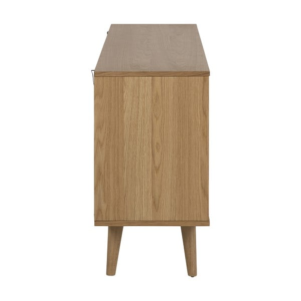 Naturalna niska komoda w dekorze dębu 150x75 cm Nagano – Actona-image-4