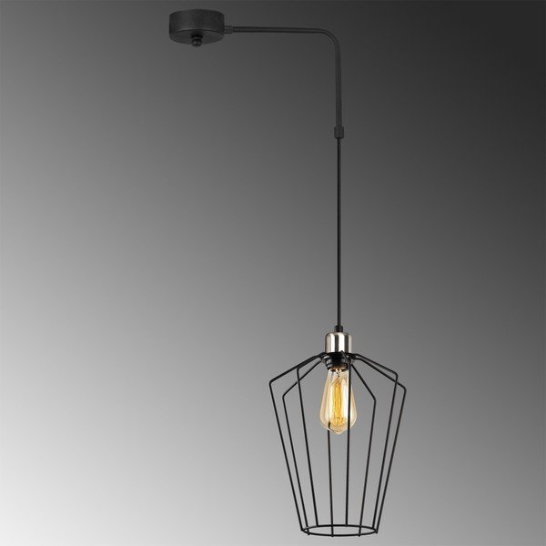 Czarna metalowa lampa wisząca Opviq lights Melina-image-1