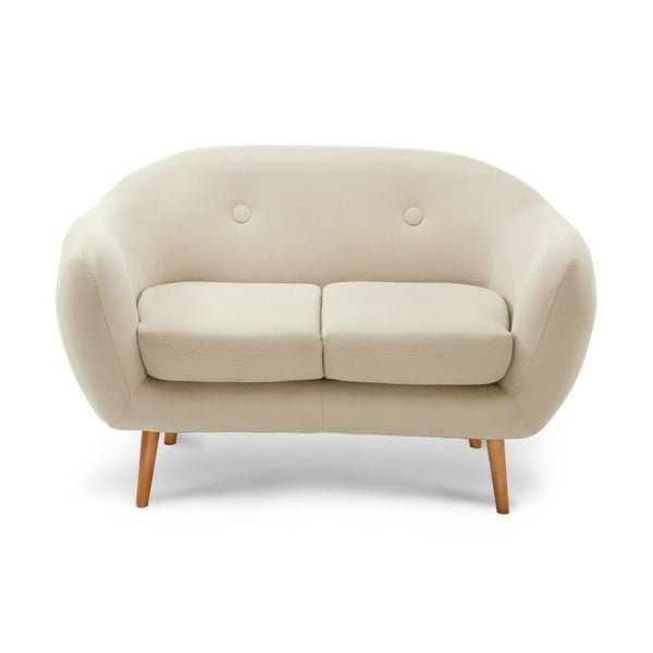 Kremowa sofa 2-osobowa Scandi by Stella Cadente Maison