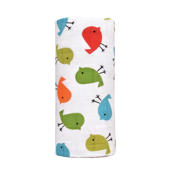 Dziecięcy ręcznik T-TOMI Birds, 120x120 cm