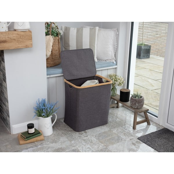 Tekstylny kosz na pranie 70 l Bamboo – Addis-image-1